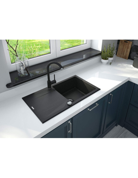 Deante Evora Granīta izlietne, 1 bļoda ar noteku ZQJ_T113