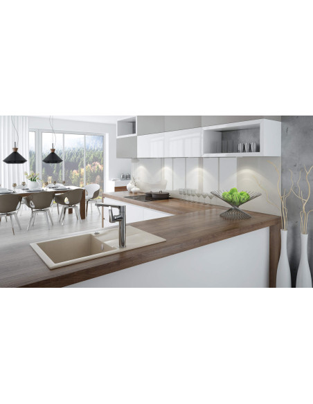 Deante Andante Granīta izlietne, 1 bļoda ar noteku ZQN_7113