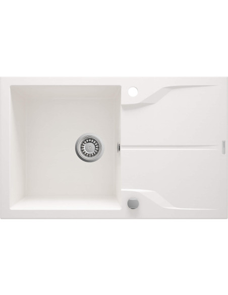 Deante Andante Flush granīta izlietne, 1 bļoda ar noteci - iebūvējama ZQN_A11F