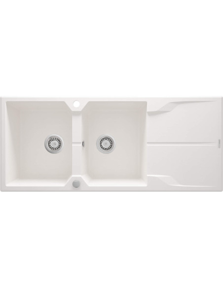 Deante Andante Granīta izlietne, 2-bļoda ar noteku ZQN_A213