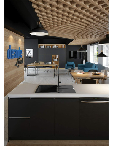 Deante Andante Granīta izlietne, 1 bļoda ar noteku ZQN_G113