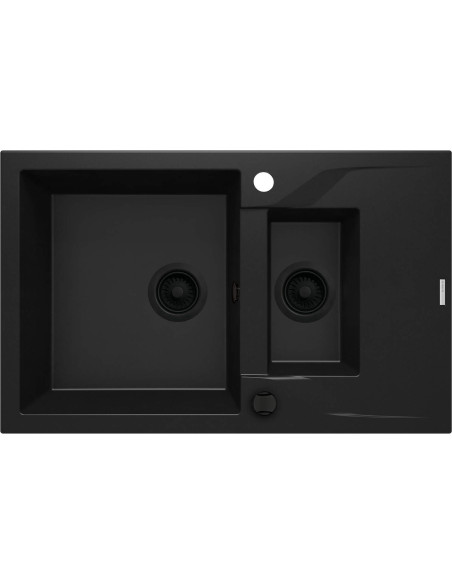 Deante Andante Granīta izlietne, 1,5 bļoda ar noteku ZQN_N513