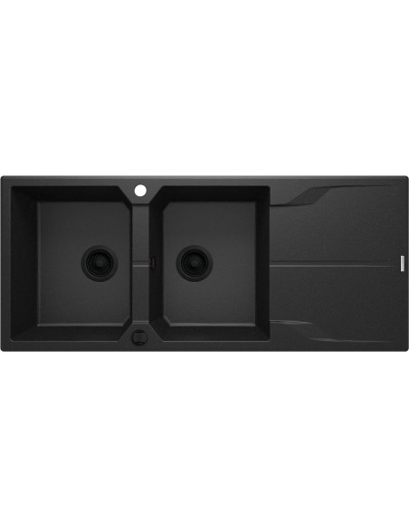 Deante Andante Granīta izlietne, 2-bļoda ar noteci ZQN_G213