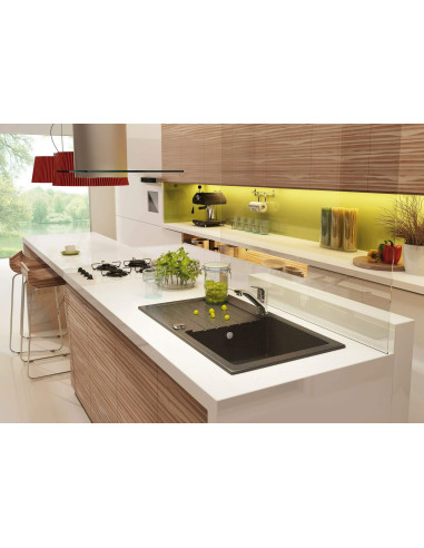 Deante Zorba granīta izlietne, 1 bļoda ar notecinātāju ZQZ_2113