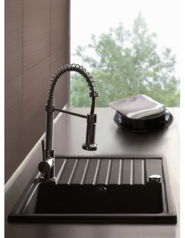 Deante Zorba granīta izlietne, 1 bļoda ar notecinātāju ZQZ_2113