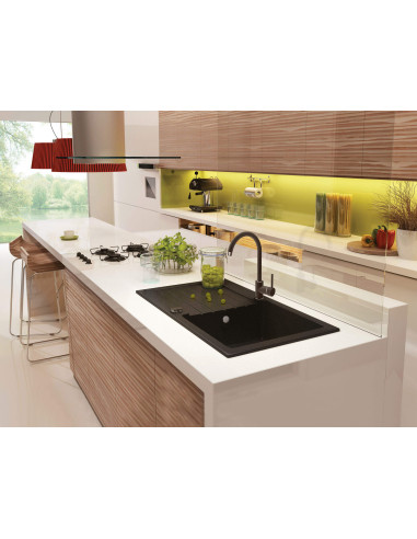 Deante Zorba Granīta izlietne, 1 bļoda ar noteku ZQZ_211A