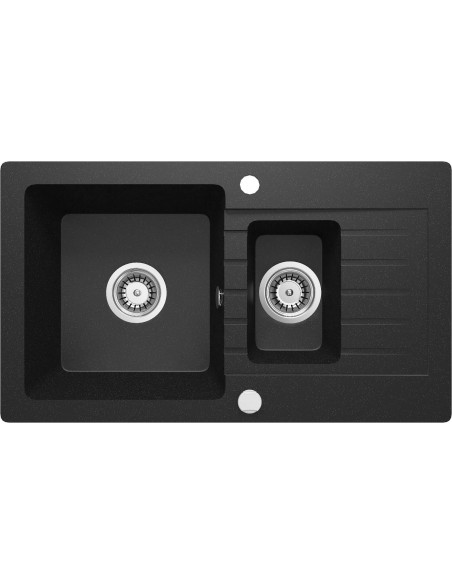 Deante Zorba Granīta izlietne, 1,5 bļoda ar noteci ZQZ_G513