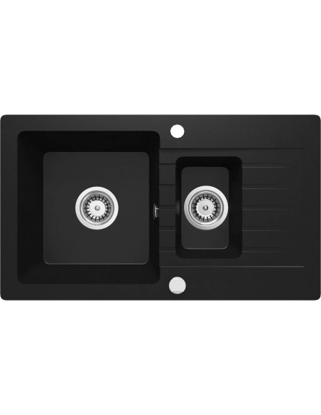 Deante Zorba Granīta izlietne, 1,5 bļoda ar noteku ZQZ_N513