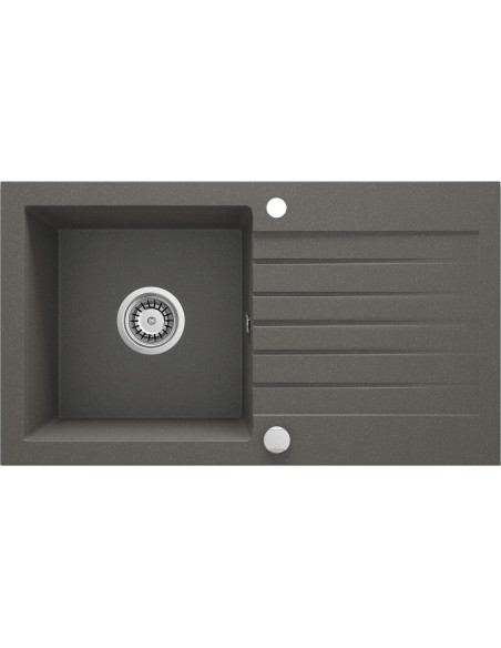 Deante Zorba Granīta izlietne, 1 bļoda ar noteci ZQZ_T113