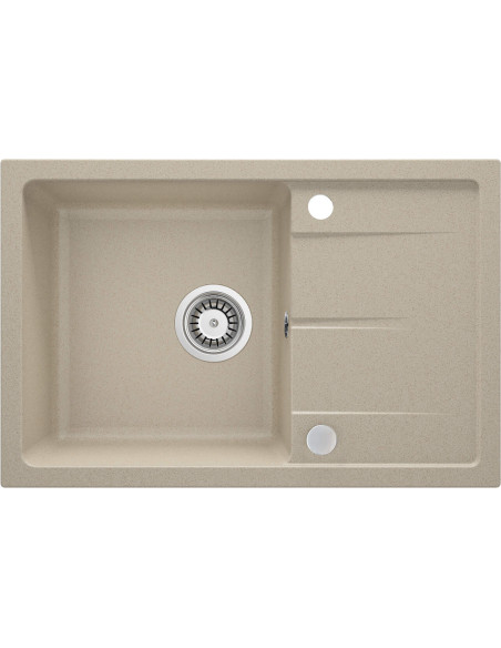 Deante Leda Granīta izlietne, 1-bļoda ar noteku ZRD_7113