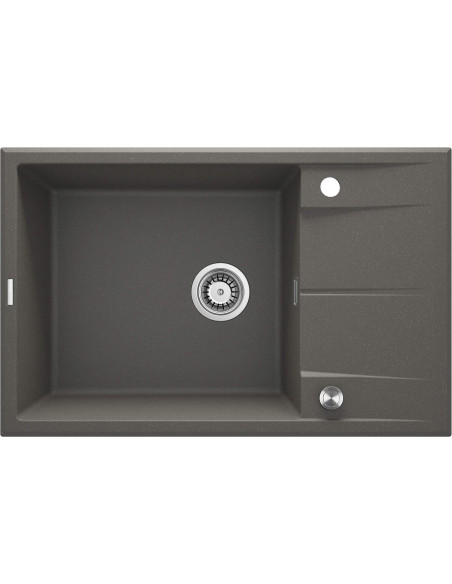 Deante Eridan granīta izlietne, 1 bļoda ar notecināšanas sistēmu ZQE_T11B