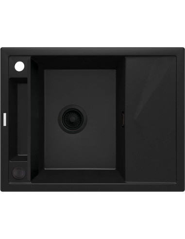 Deante Magnetic Magnetic granīta izlietne, 1 bļoda ar notecinājumu ZRM_N11A