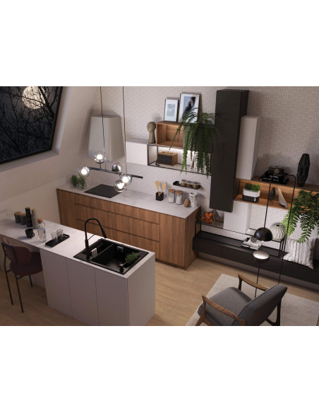 Deante Magnetic Magnetic granīta izlietne, 1,5 bļodas ZRM_N503