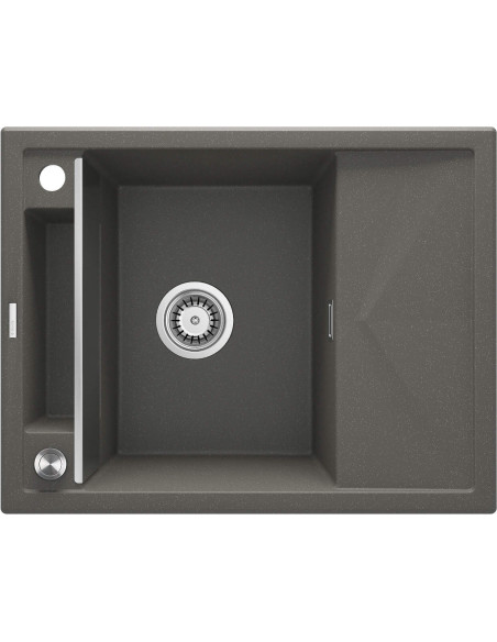 Deante Magnetic Magnētiskā granīta izlietne, 1 bļoda ar noteku ZRM_T11A