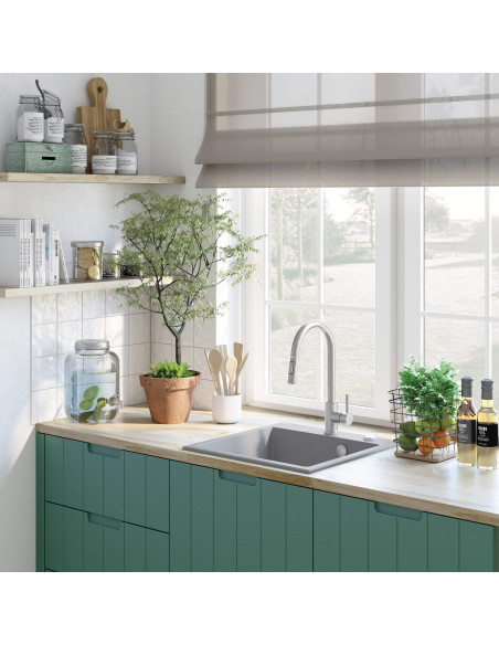 Deante Evora Granīta izlietne, 1-bļoda ZQJ_5103