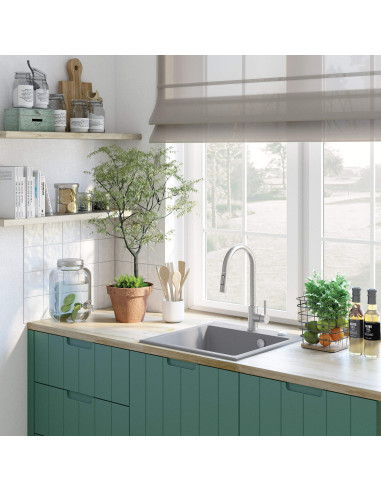 Deante Evora Granīta izlietne, 1-bļoda ZQJ_N103