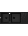 Deante Magnetic Magnētiskā granīta izlietne, 2-bļoda ar noteci ZRM_N213