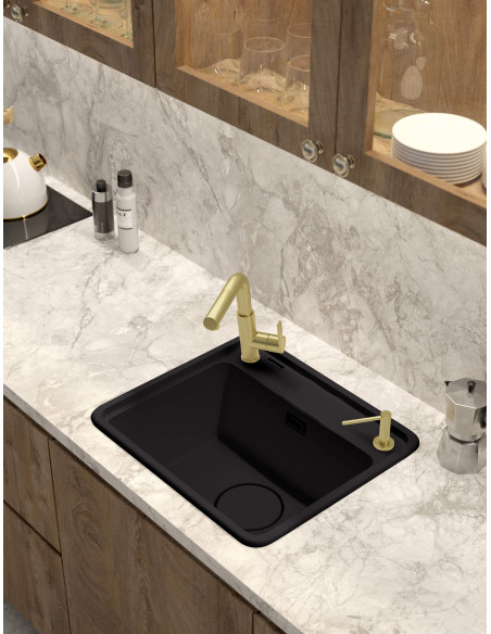 Deante Momi Granīta izlietne, 1-bļoda ZKM_G103