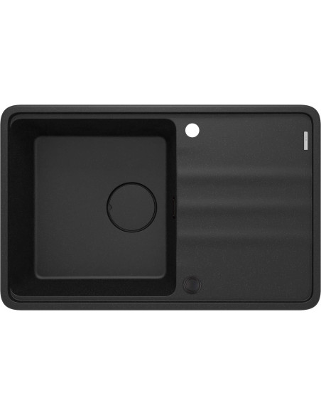 Deante Momi Granīta izlietne, 1 bļoda ar noteci ZKM_G113