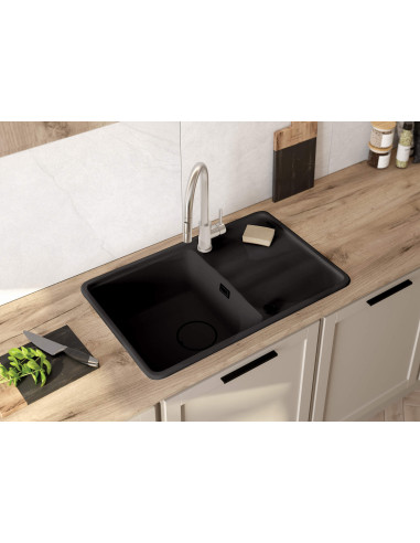 Deante Momi Granīta izlietne, 1 bļoda ar noteku ZKM_N113