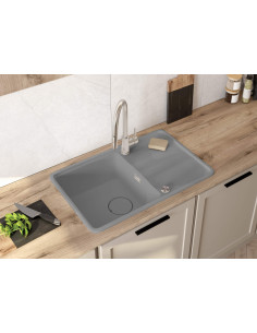 Deante Momi Granīta izlietne, 1 bļoda ar noteku ZKM_S113 2