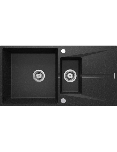 Deante Corio Granīta izlietne, 1,5 bļoda ar noteku ZRC_2513