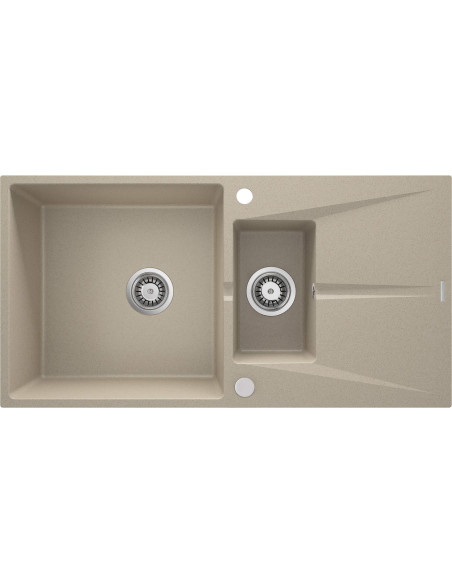 Deante Corio Granīta izlietne, 1,5 bļoda ar noteku ZRC_7513