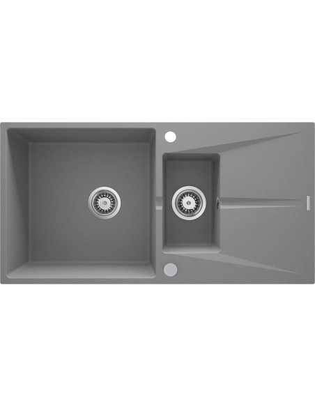 Deante Corio Granīta izlietne, 1,5 bļoda ar notecinājumu ZRC_S513