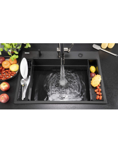 Deante Magnetic Magnetic granīta izlietne, 1 bļoda ZRM_N10B