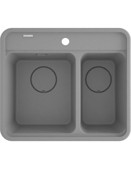 Deante Momi granīta izlietne, 1,5 bļodas ZKM_S503