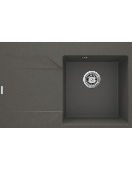 Deante Evora granīta izlietne, 1 bļoda ar notecinājumu - kreisajā pusē ZQJ_T11L