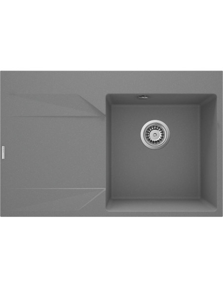 Deante Evora granīta izlietne, 1 bļoda ar notecinājumu - kreisajā pusē ZQJ_S11L