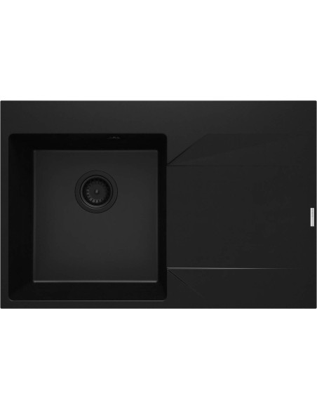 Deante Evora granīta izlietne, 1 bļoda ar notecinājumu - labajā pusē ZQJ_N11P