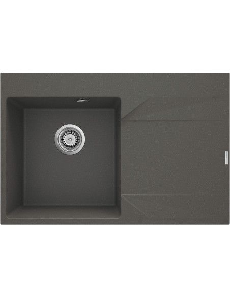 Deante Evora Granīta izlietne, 1 bļoda ar noteku - labās puses ZQJ_T11P