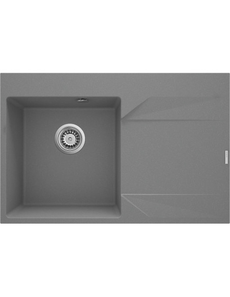 Deante Evora Granīta izlietne, 1 bļoda ar noteku - labās puses ZQJ_S11P