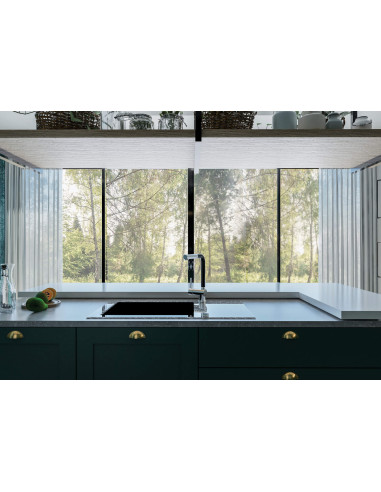 Deante Capella Precious Glass granīta izlietne, 1 bļoda ar notecinājumu ZSC_GP2C