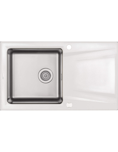 Deante Prime granīta-tērauda izlietne, 1 bļoda ar notecināšanas sistēmu ZSR_A113