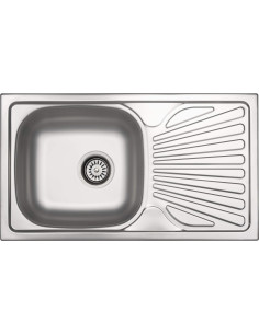 Deante Legato Steel izlietne, 1 bļoda ar noteku - 2" notekas ZEL_3110