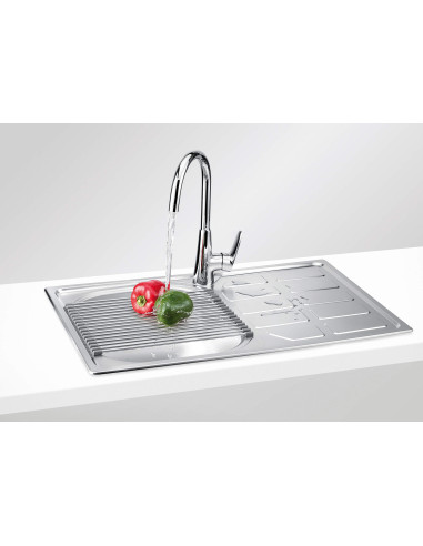 Deante Soul tērauda izlietne, 1,5 bļodas ar notecinātāju ZEO_0513