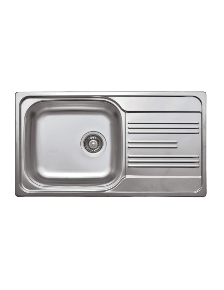 Deante Xylo tērauda izlietne, 1 bļoda ar notecinātāju ZEX_3113