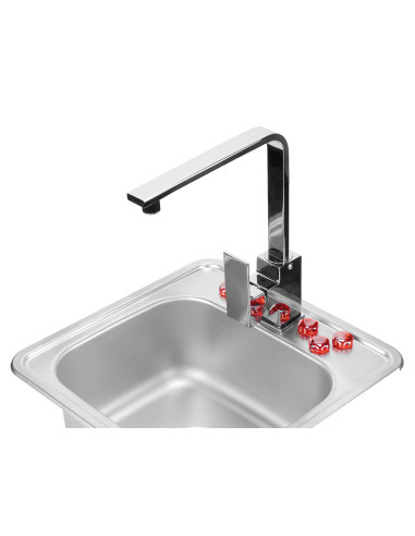 Deante Techno Steel izlietne, 1 bļoda ZMU_0100