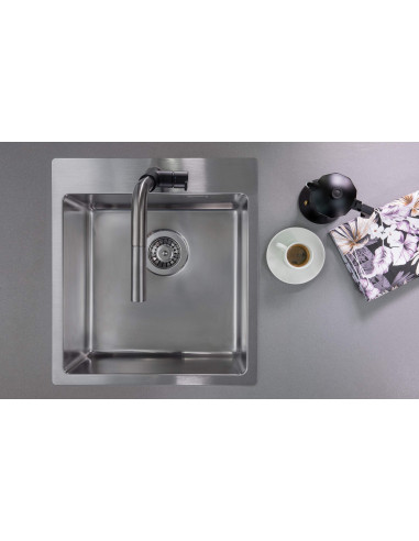 Deante Olfato tērauda izlietne, 1 bļoda ZPO_010A