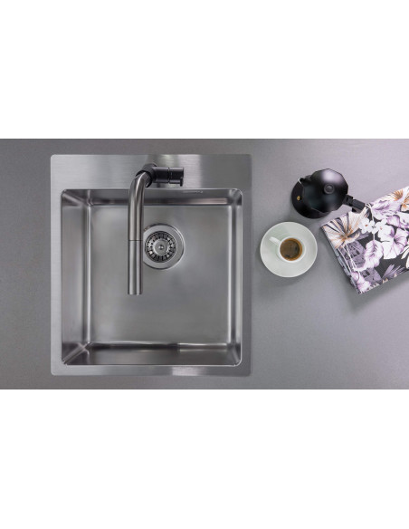 Deante Olfato tērauda izlietne, 1 bļoda ZPO_010A