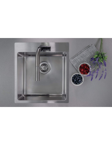 Deante Olfato tērauda izlietne, 1 bļoda ZPO_010A