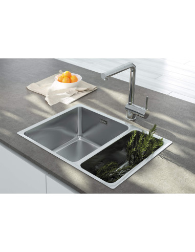 Deante Egeria Tērauda izlietne, 1,5 bļoda, zem stiprinājuma ZPE_050C