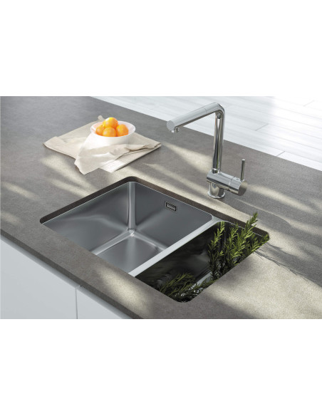 Deante Egeria Tērauda izlietne, 1,5 bļoda, zem stiprinājuma ZPE_050C