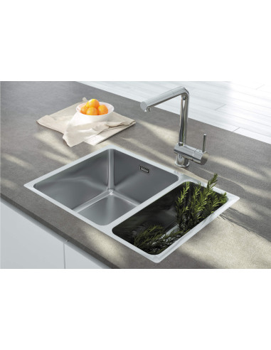 Deante Egeria Tērauda izlietne, 1,5 bļoda, zem stiprinājuma ZPE_050C