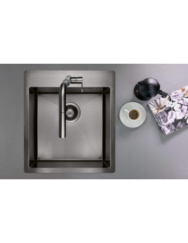 Deante Olfato Precious Steel izlietne, 1 bļoda ZPO_R10A