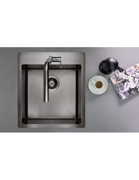 Deante Olfato Precious Steel izlietne, 1 bļoda ZPO_R10A