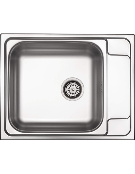 Deante Soul tērauda izlietne, 1 bļoda ar notecinājumu ZEO_011B